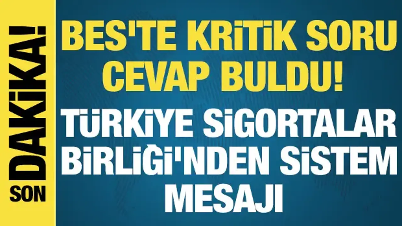 Türkiye Sigortalar Birliği: BES'te sistematik sorun yok