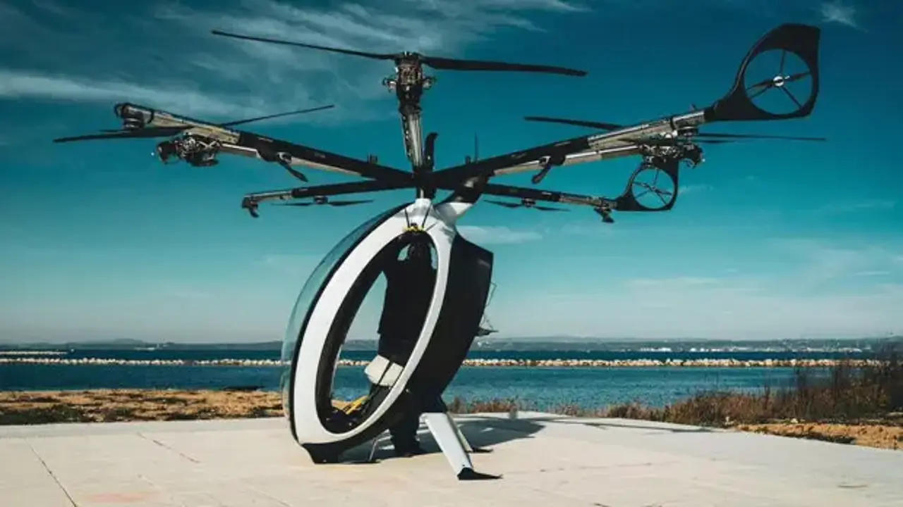 Uçan scooter AirScooter geliyor: Pilot lisansı olmadan kullanılabiliyor!