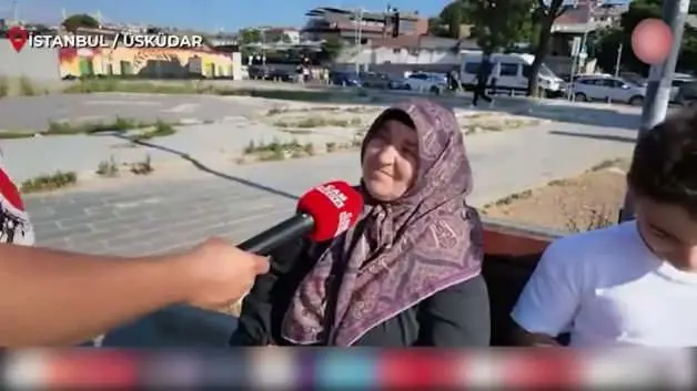 Üsküdar’da bir teyze sokak röportajında provokatör trole ders verdi: ‘Vatanın var mı?’