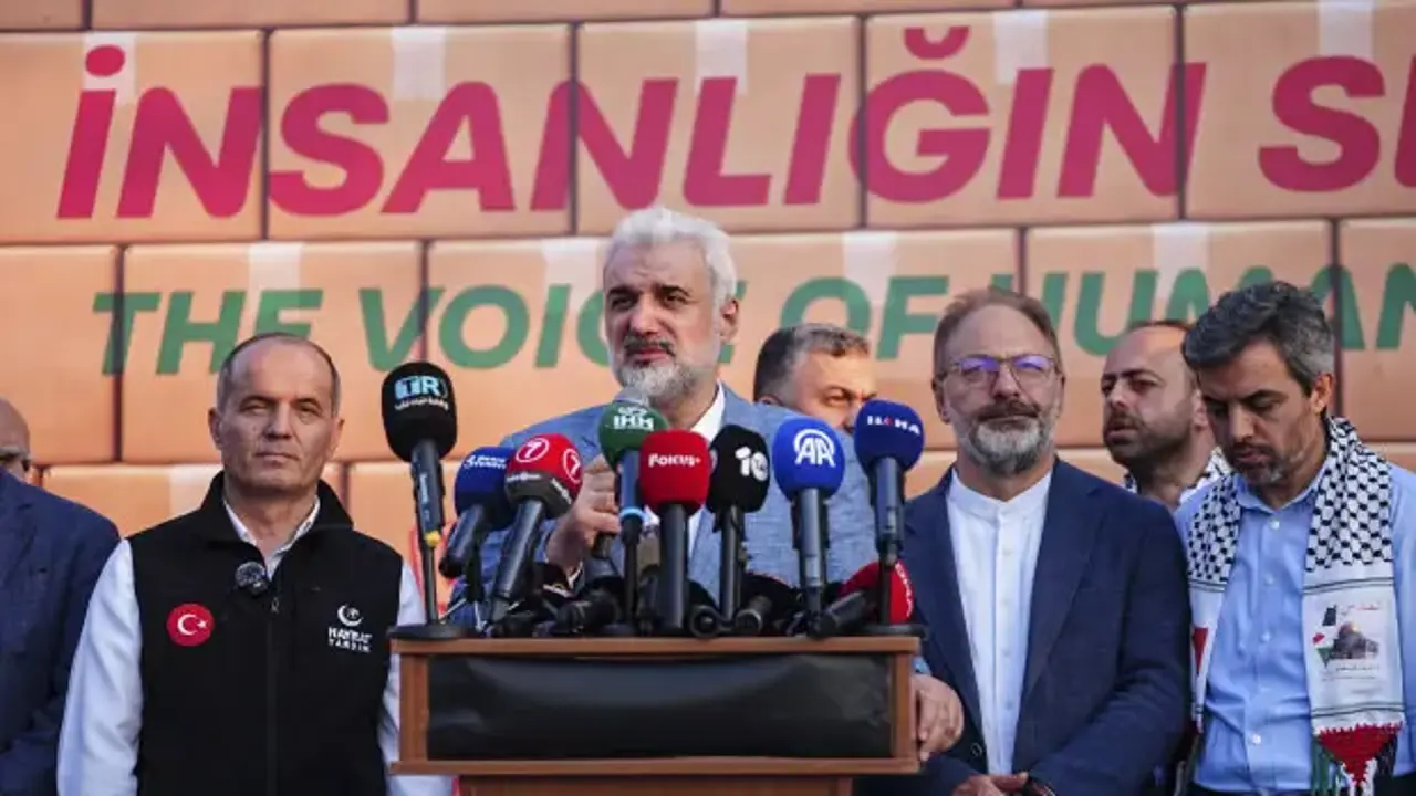 Üsküdar'da düzenlenen etkinlikte Gazze'ye destek çağrısı!