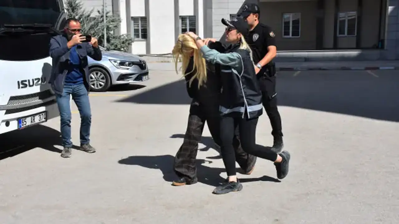 Vanlı Kara Haydar'ın eşi Çağla Öz adliyeye sevk edildi