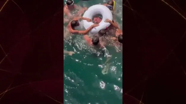 Yüksek atlama sporcusu suya çakıldı, ölümden döndü