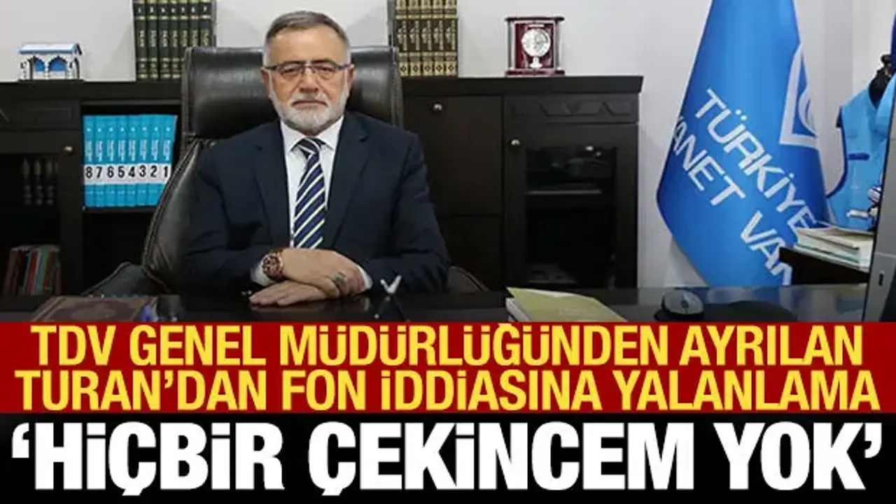 TDV Genel Müdürlüğü görevinden ayrılan İzani Turan'dan açıklama: Hiçbir çekincem yok